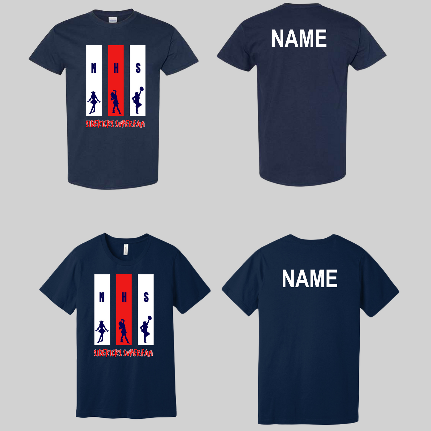 Northwest High School Sidekicks SuperFan Shirt 2024 Navy