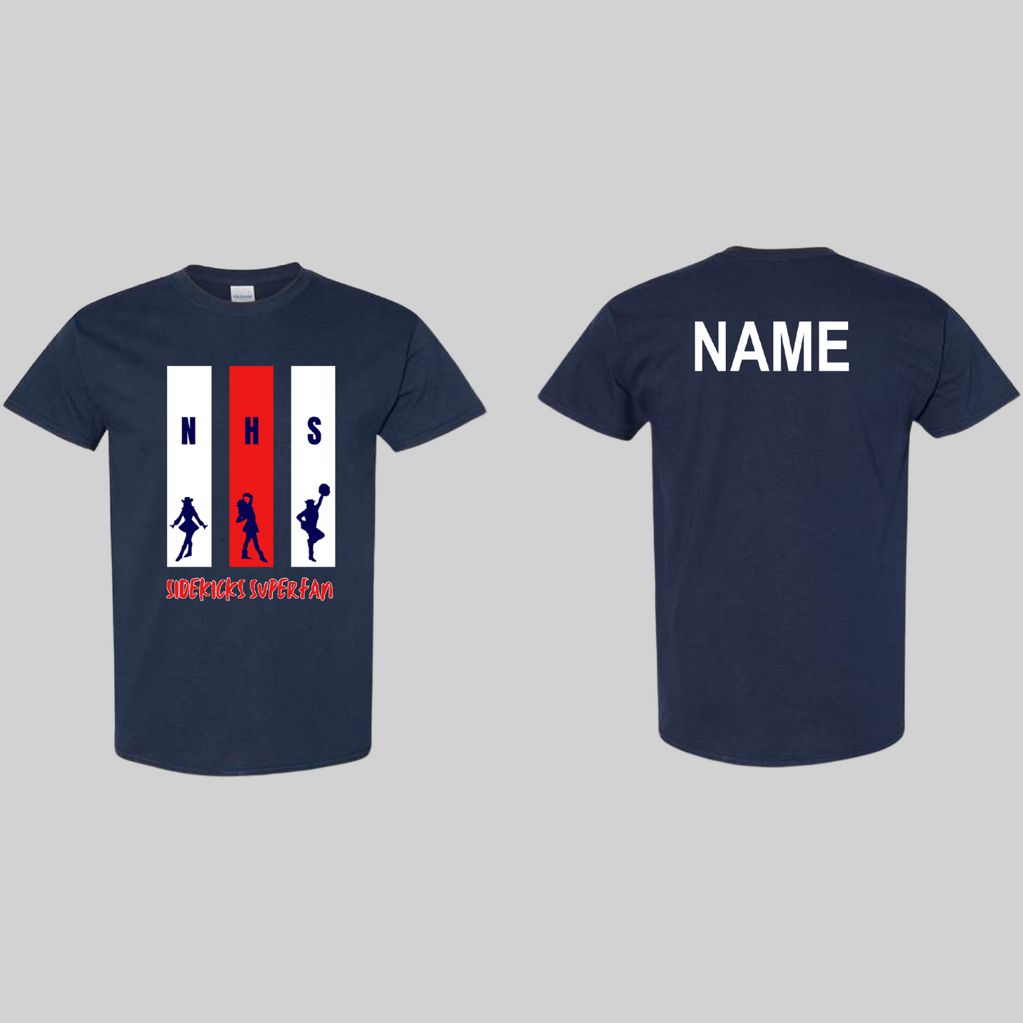 Northwest High School Sidekicks SuperFan Shirt 2024 Navy