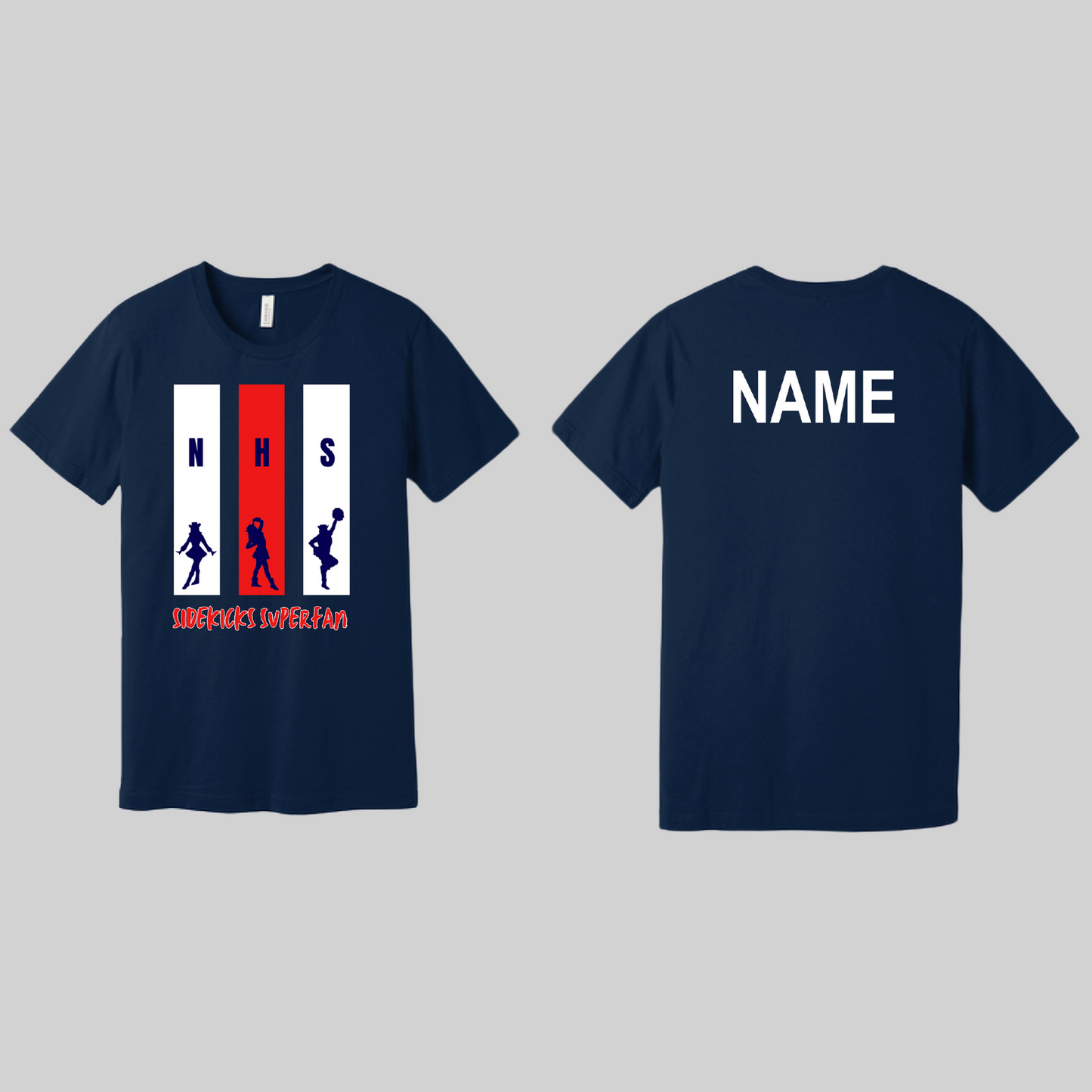 Northwest High School Sidekicks SuperFan Shirt 2024 Navy