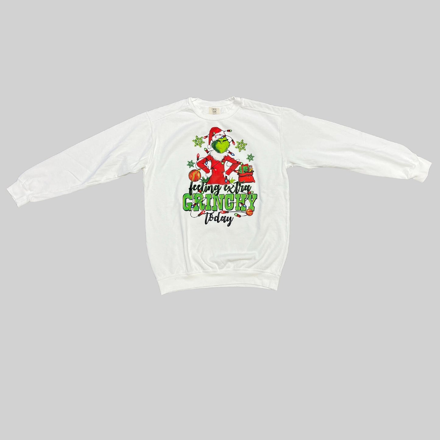 Feeling Extra Grinchy Comfort Color Sweatshirt