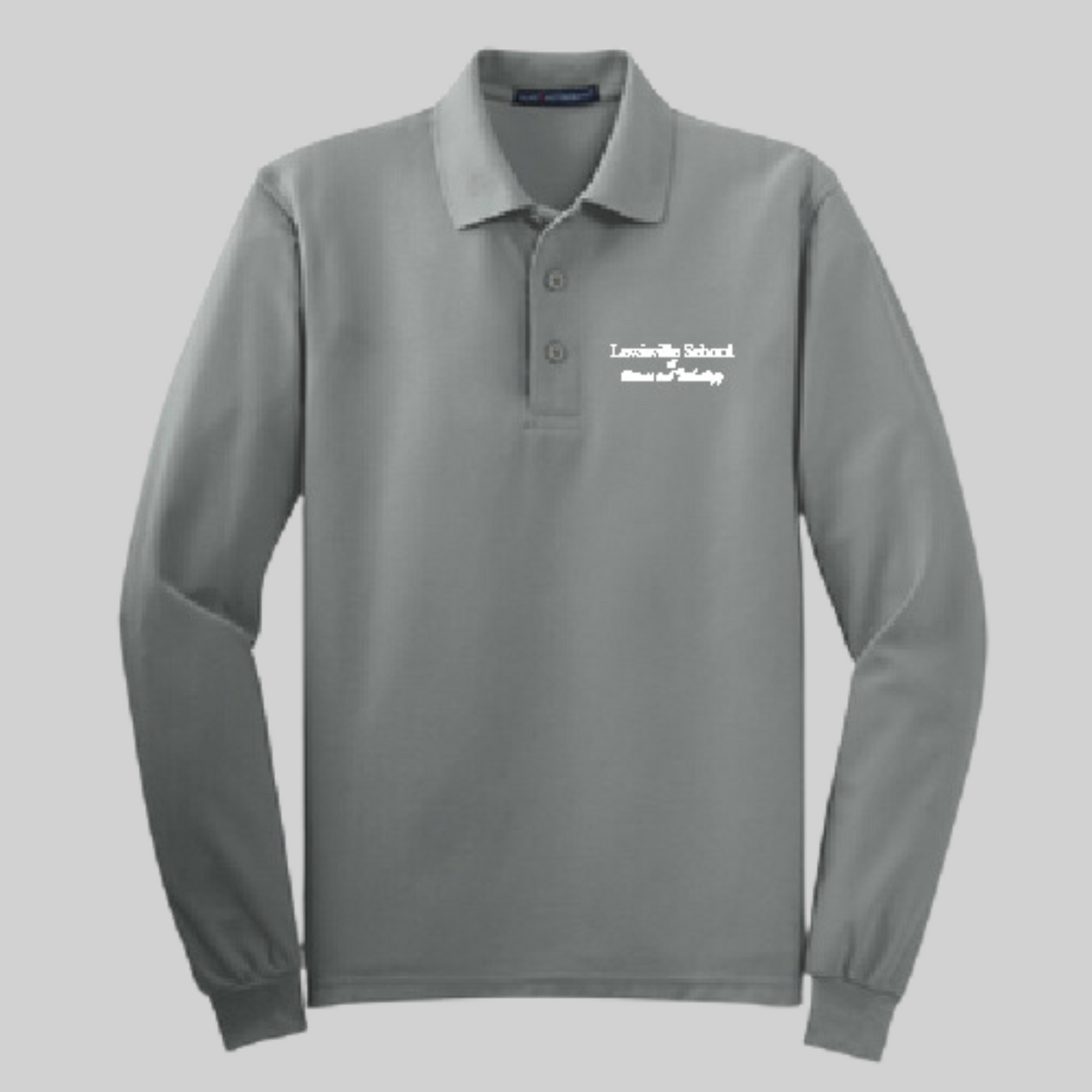 iSchool (Lewisville School of Science and Technology) Long Sleeve Cotton Polo