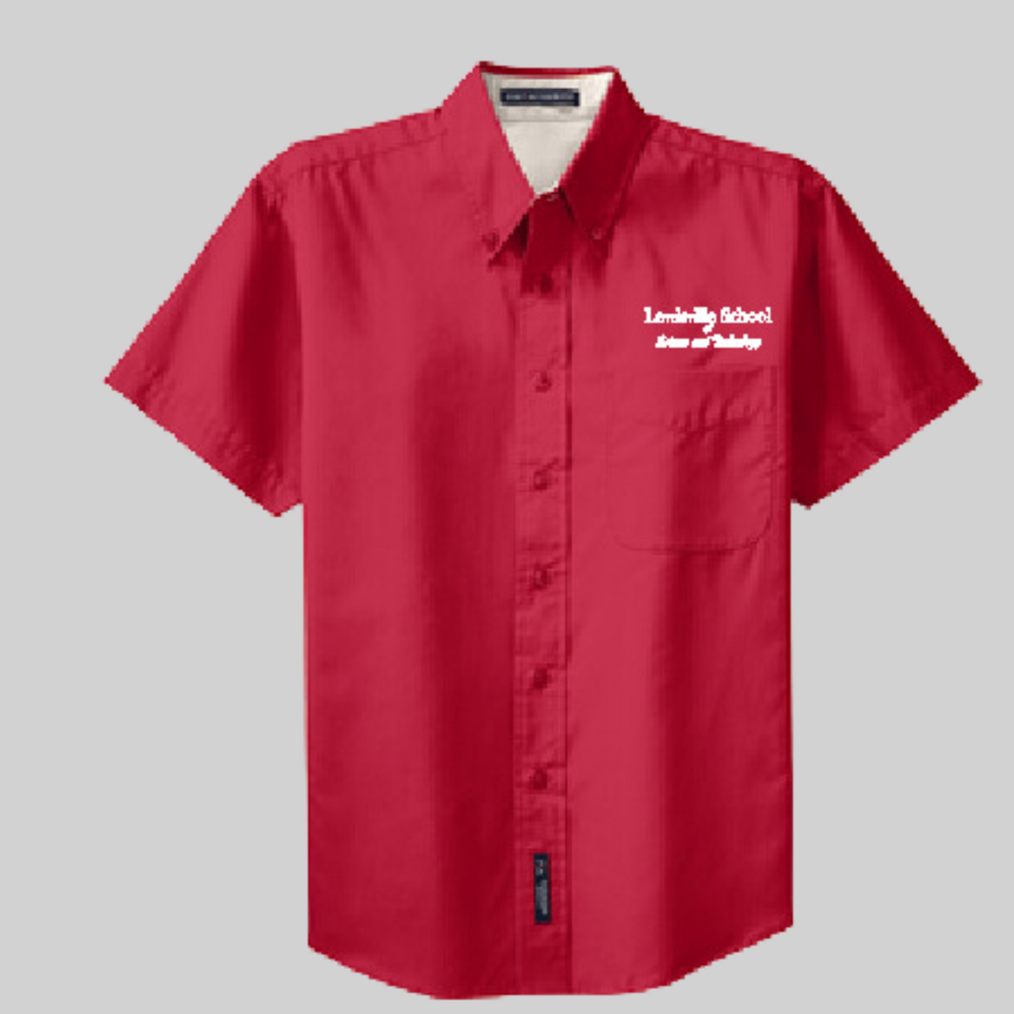 iSchool (Lewisville School of Science and Technology) Short Sleeve Business Shirt