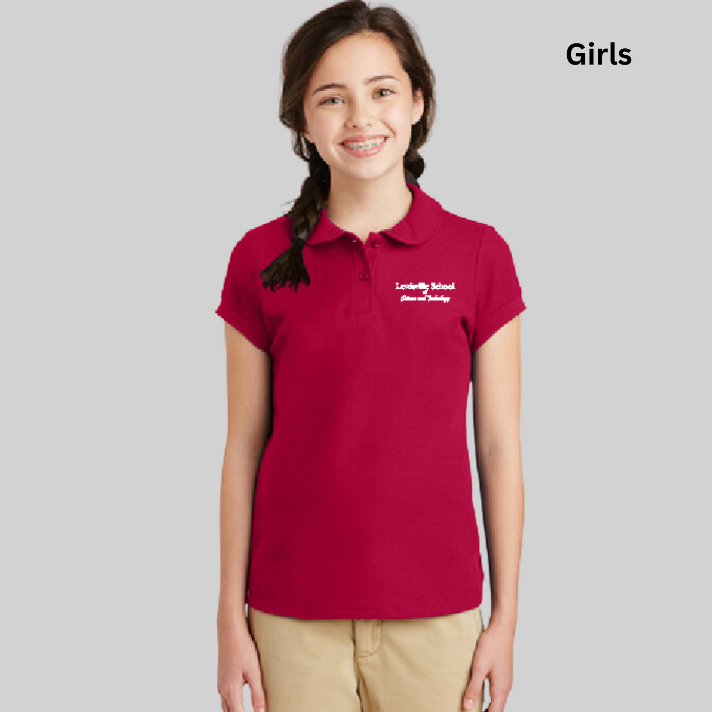 iSchool (Lewisville School of Science and Technology) Short Sleeve Cotton Polo