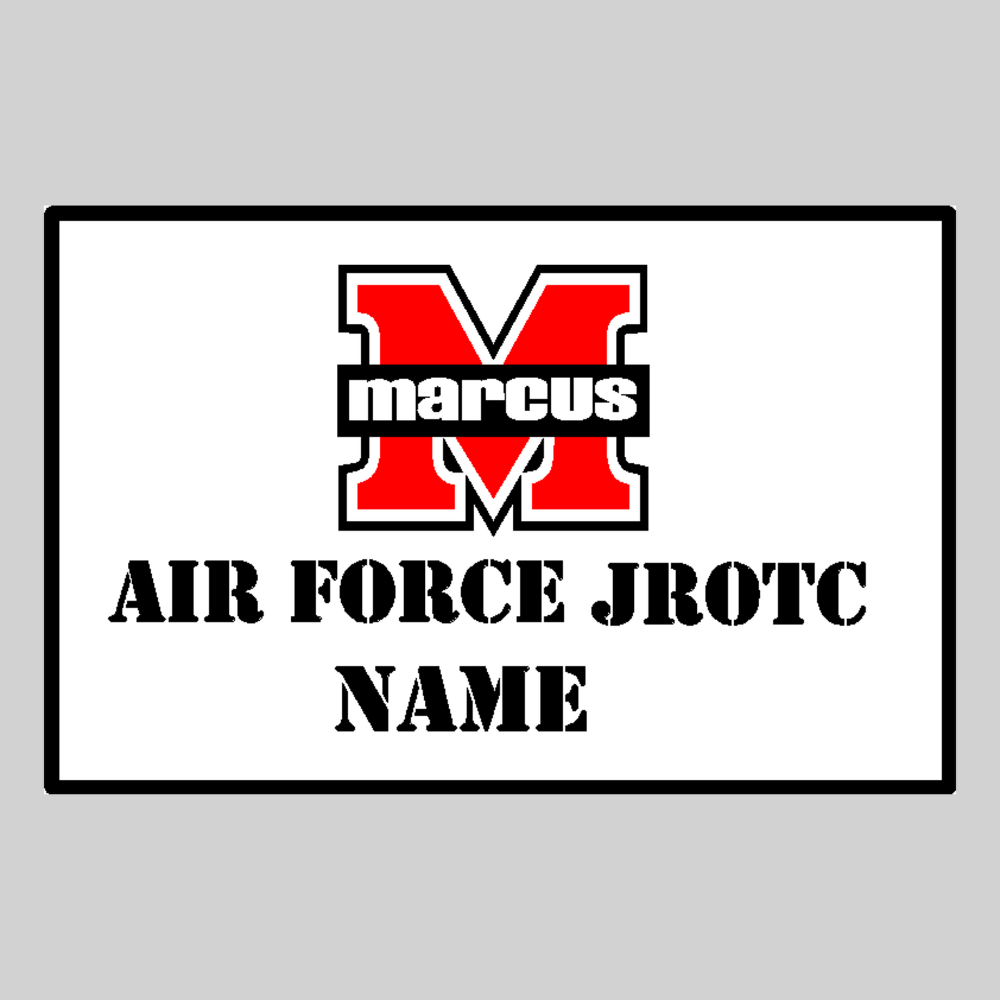 Marcus High School AFJROTC Yard Sign