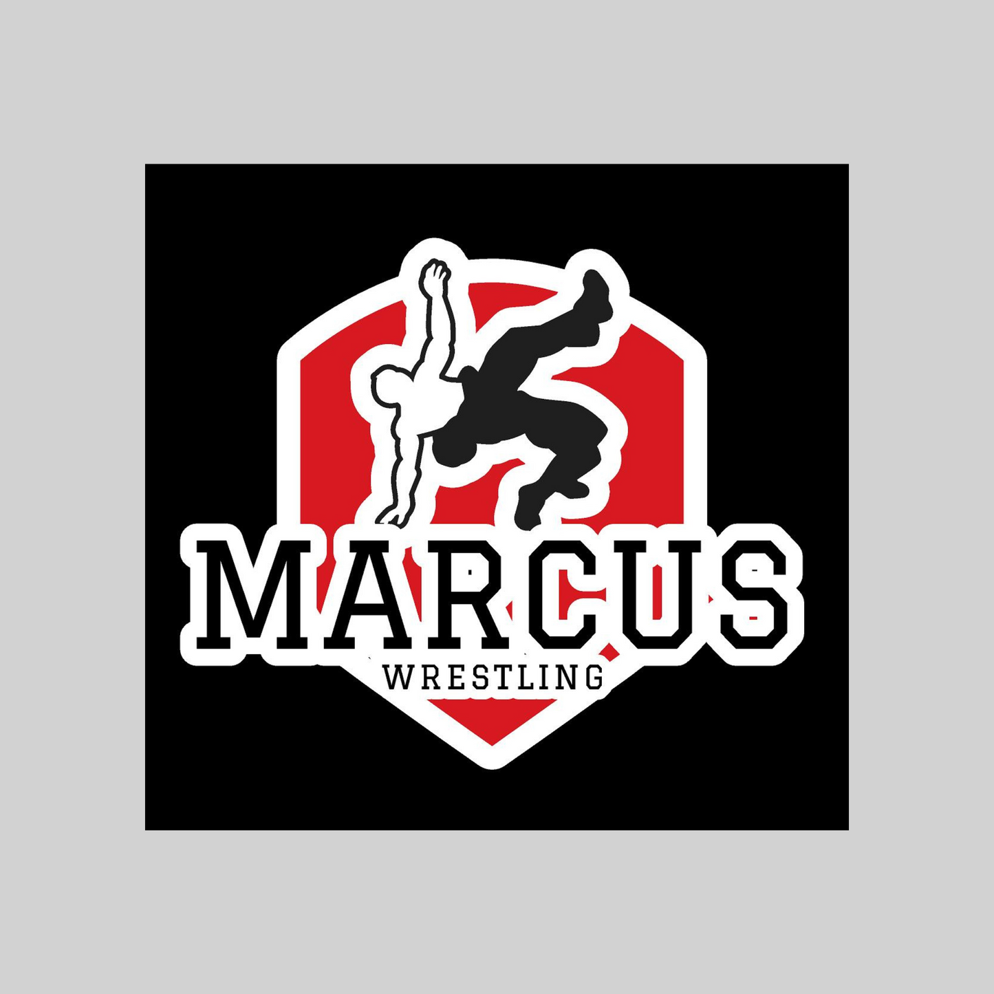 Marcus High School Boys Wrestling Decal