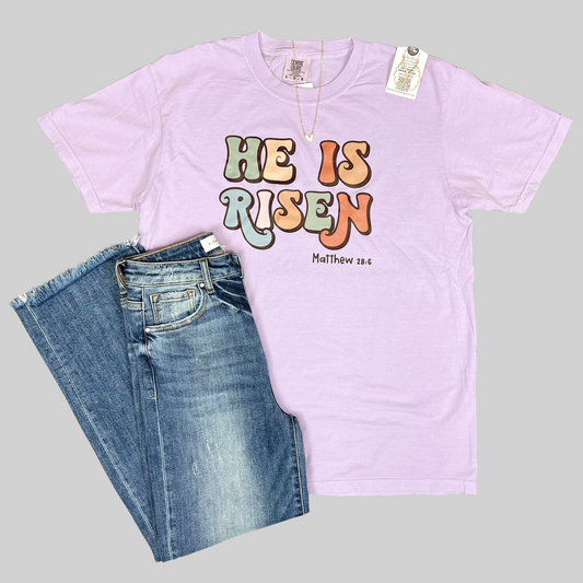 He Is Risen Comfort Color T-Shirt
