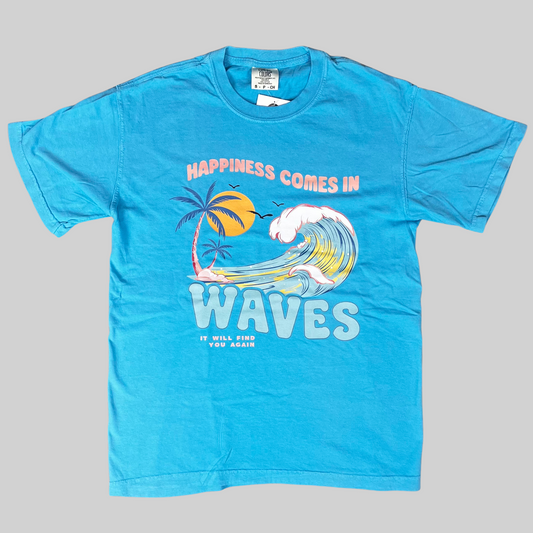 Happiness Comes in Waves Graphic Tee