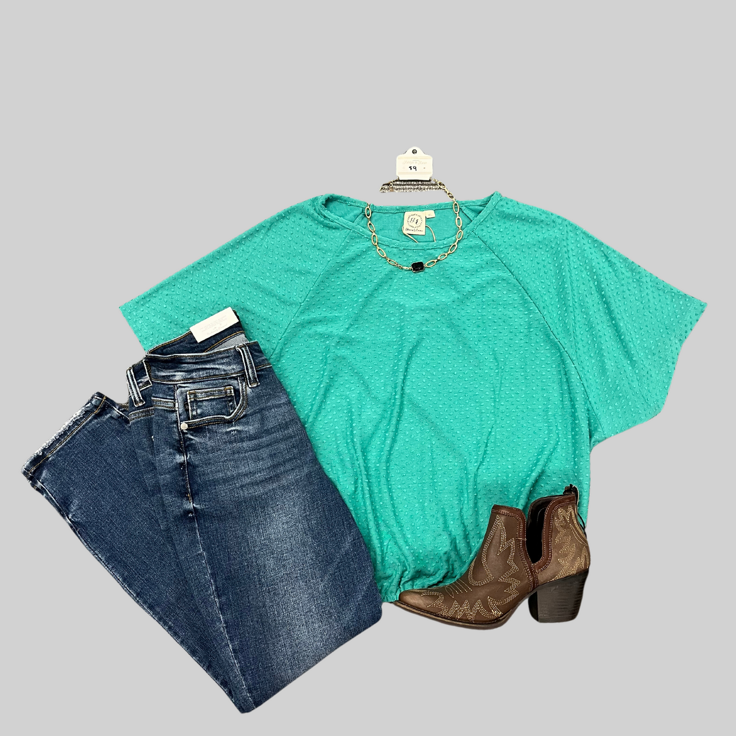 Elegant Bliss Swiss Dot Top