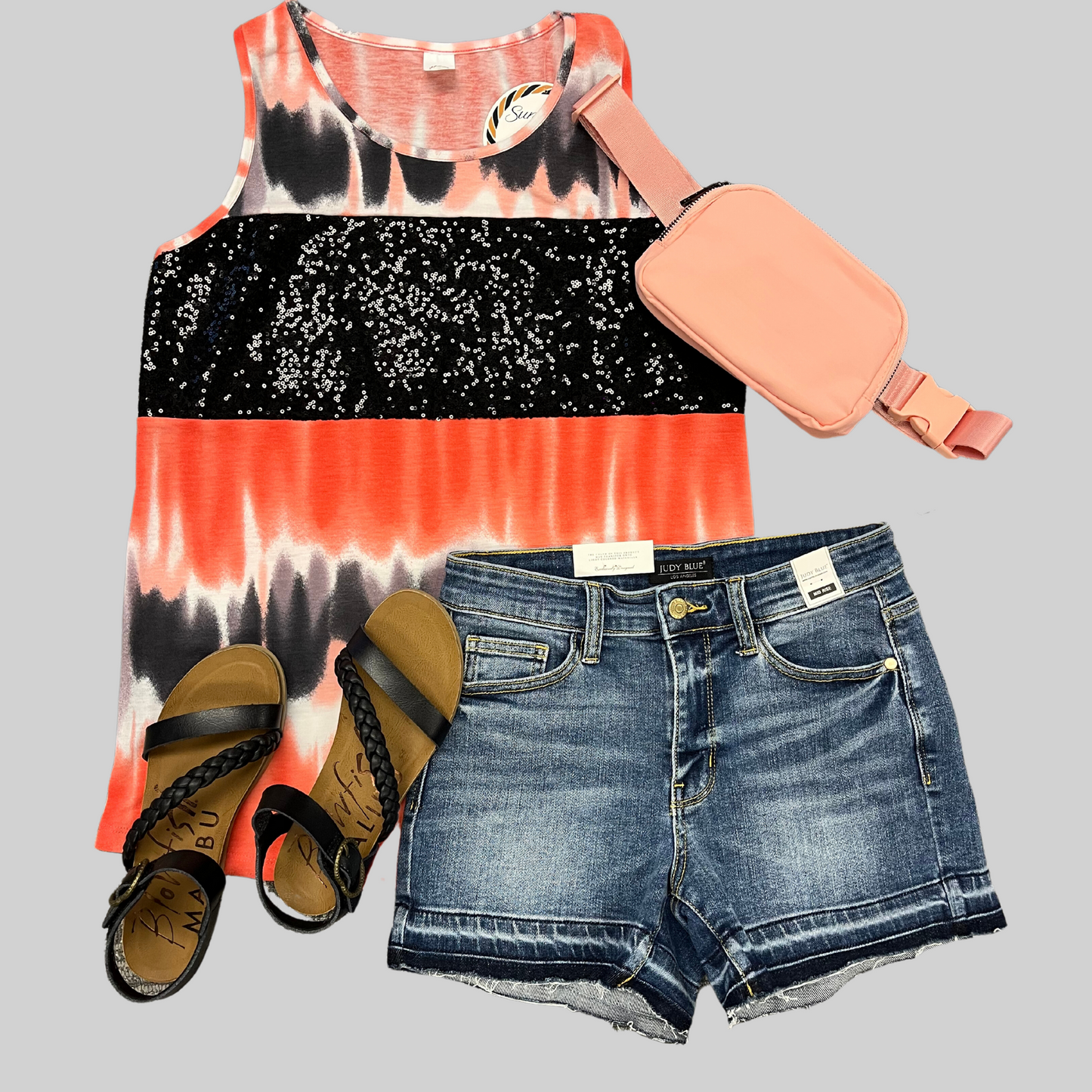 Ombre Sequin Tank Top