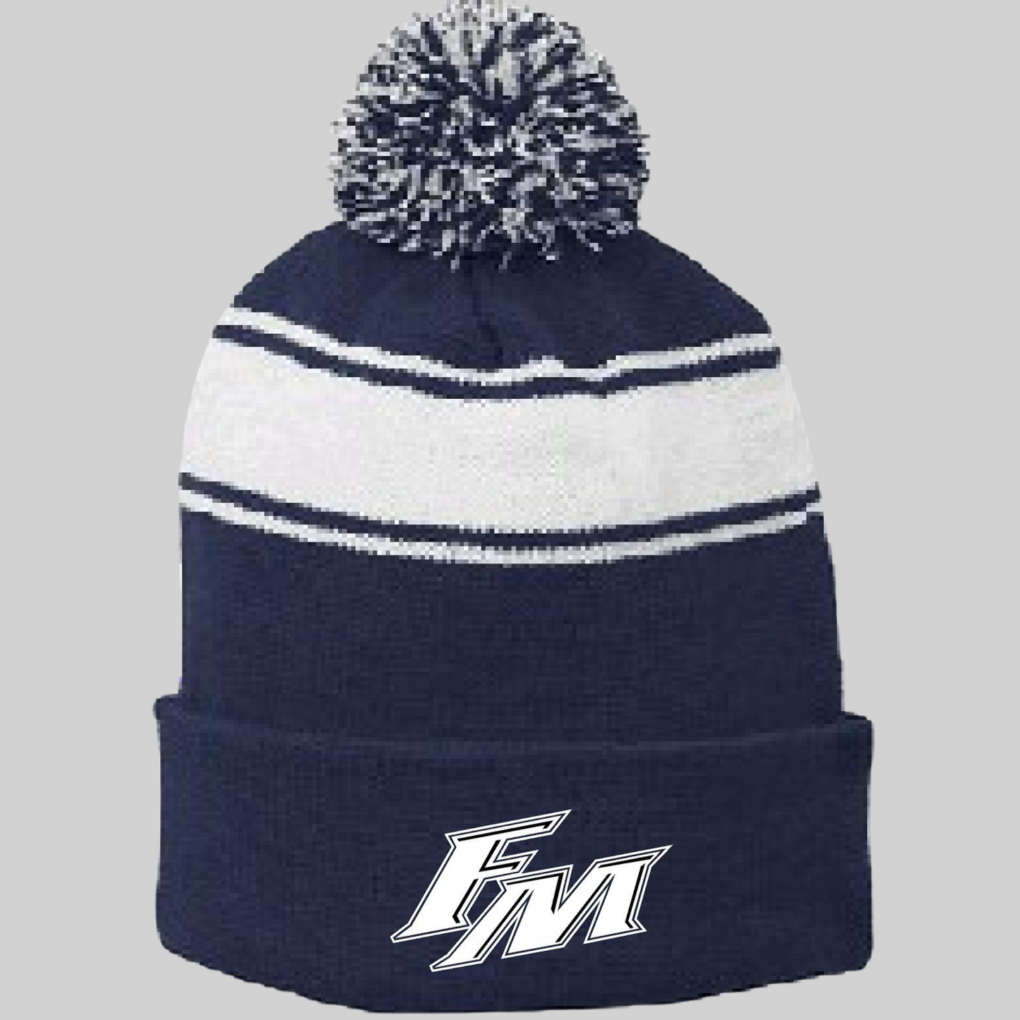 Flower Mound High School Track and Field Pom Pom Beanie