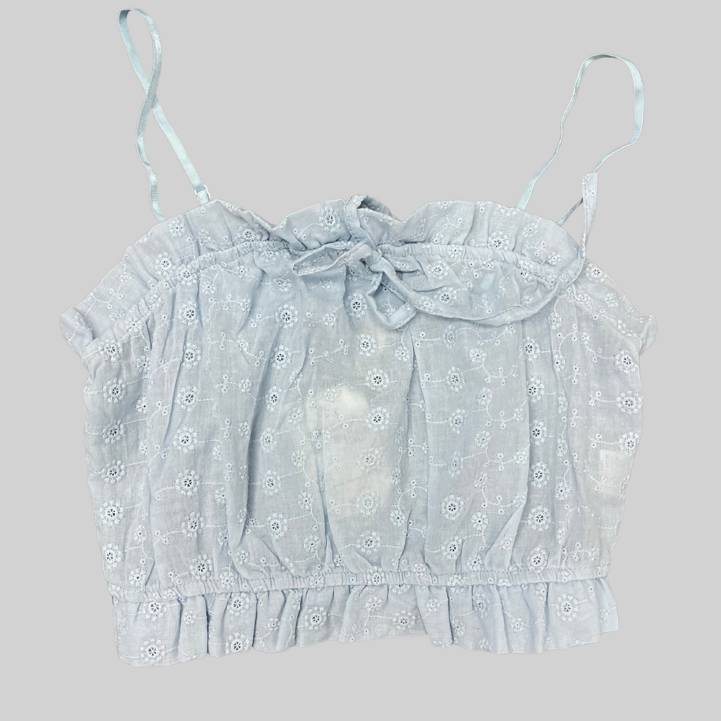 Sweet Heart of Summer Blue Crop Top