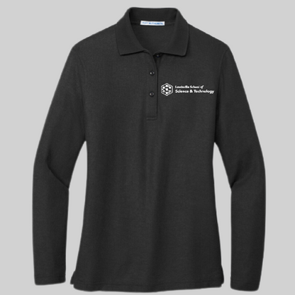 Lewisville School of Science and Technology Long Sleeve Cotton Polo