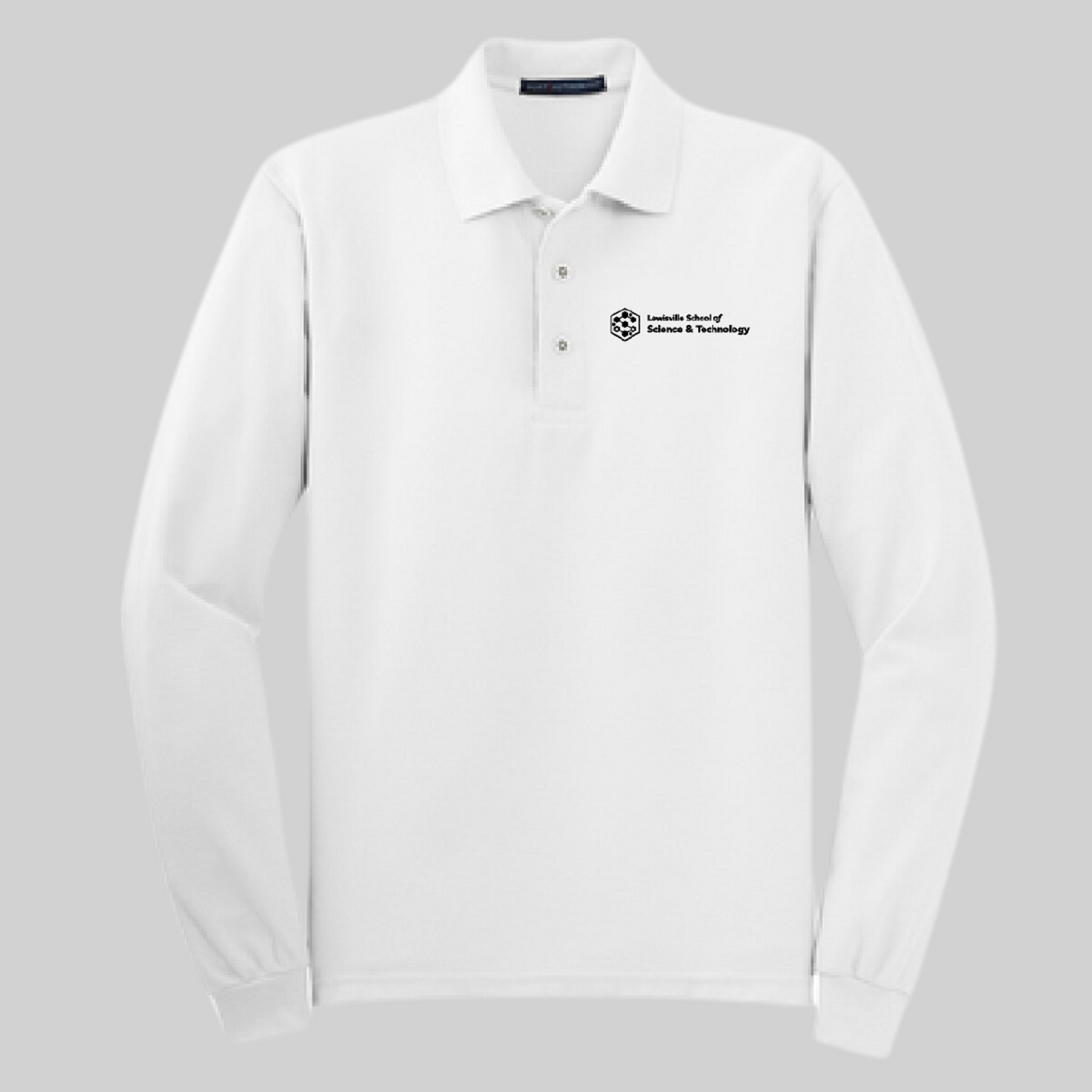 Lewisville School of Science and Technology Long Sleeve Cotton Polo