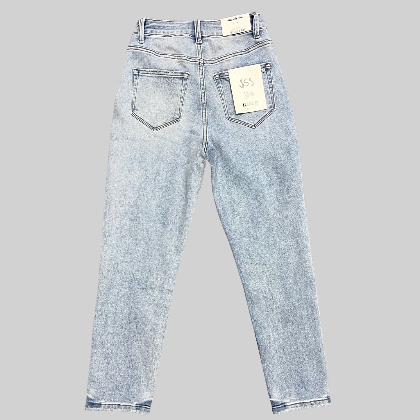 Mica High Rise Tapered Crop Jeans