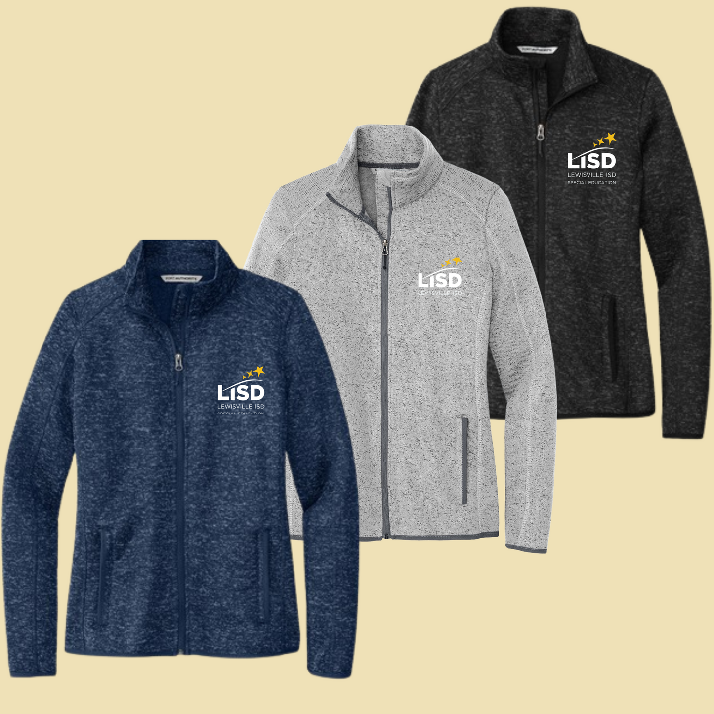 LISD SPED Men's Sweater Fleece Jacket 24-9