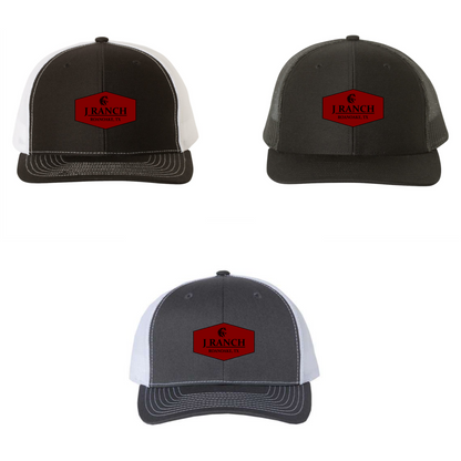 J Ranch Leather Patch Hat