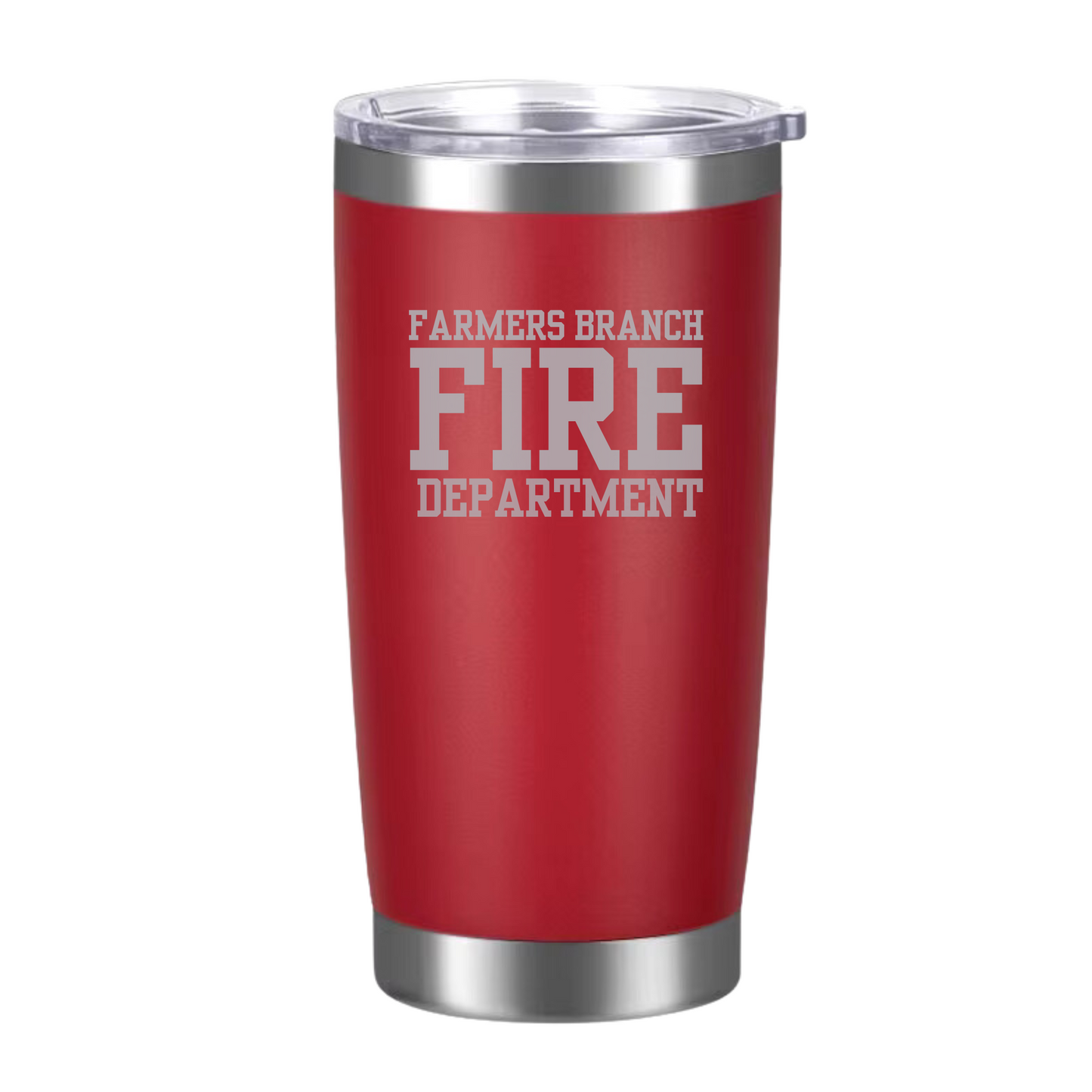 Farmers Branch Fire Powder Coated Tumbler