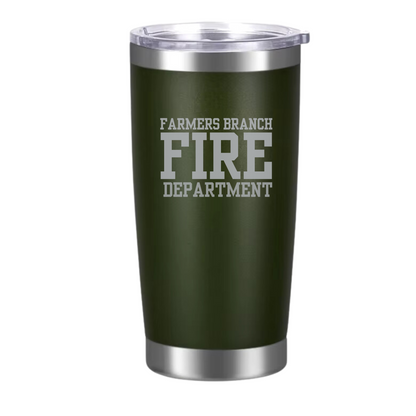 Farmers Branch Fire Powder Coated Tumbler