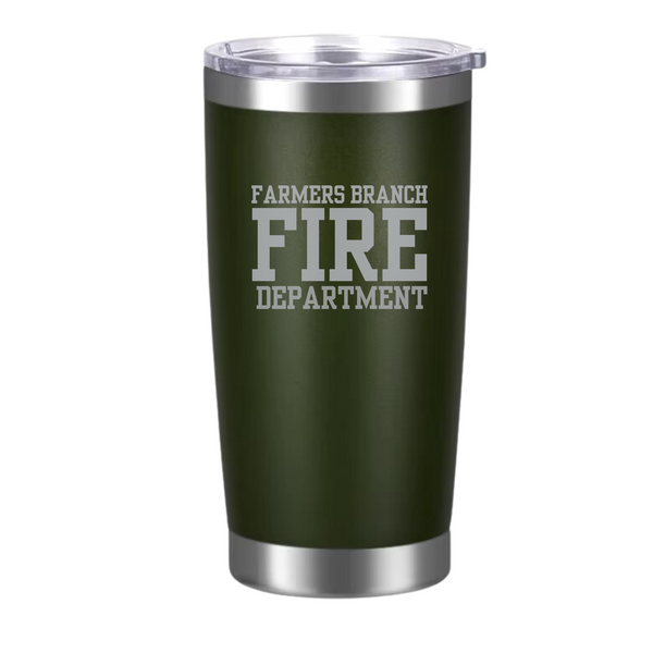 Farmers Branch Fire Powder Coated Tumbler