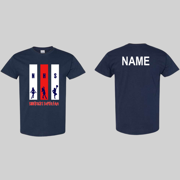 Northwest High School Sidekicks SuperFan Shirt 2024 Navy