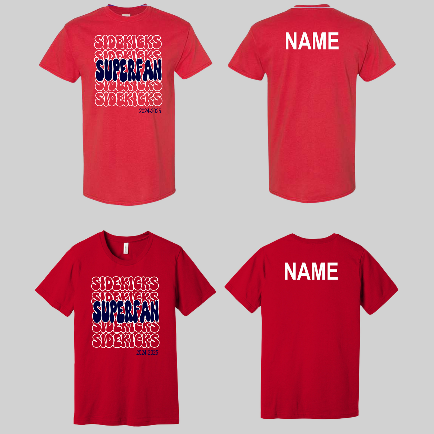 Northwest High School Sidekicks SuperFan Shirt 2024 Red