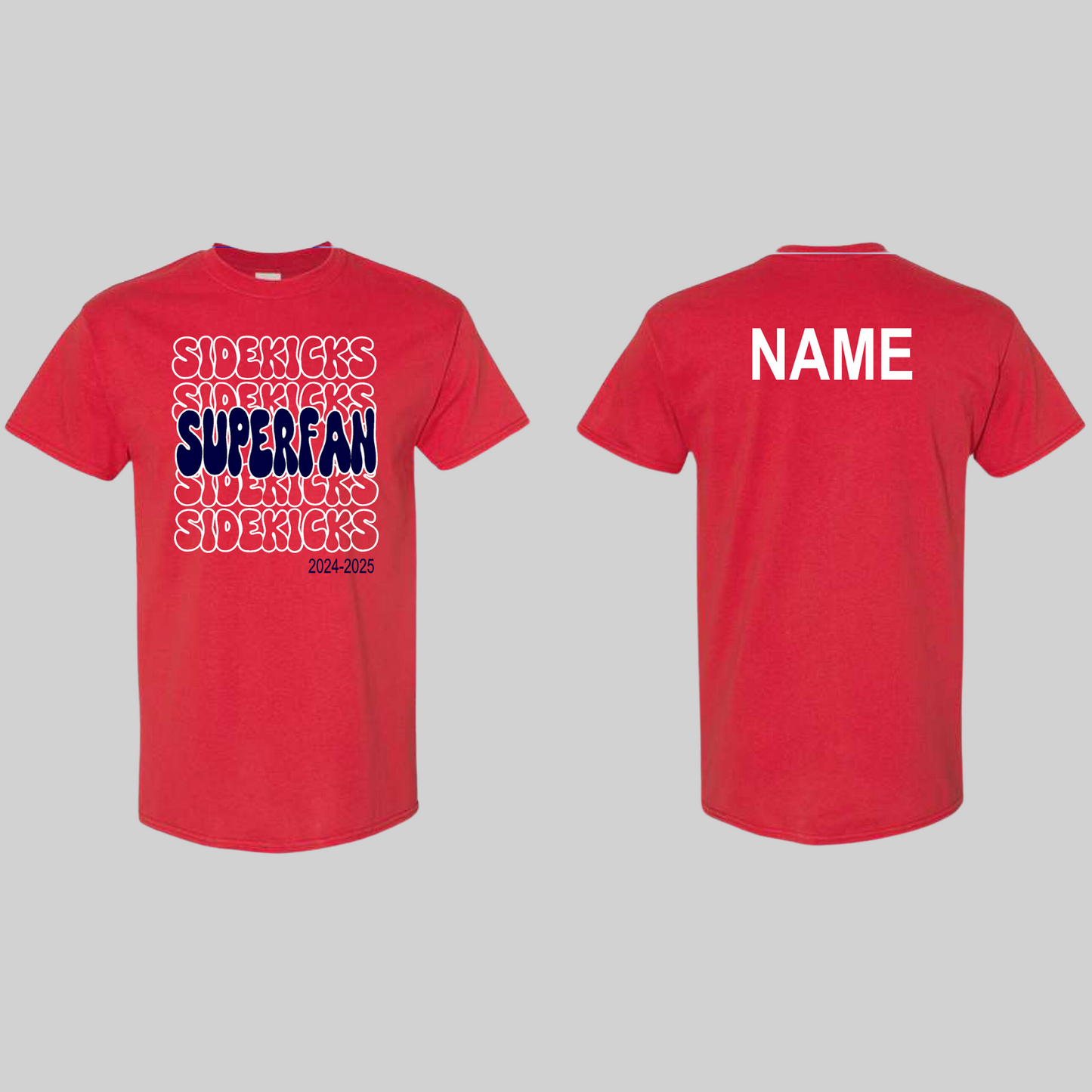 Northwest High School Sidekicks SuperFan Shirt 2024 Red