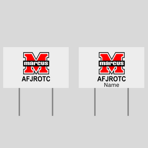 Marcus High School AFJROTC Yard Sign