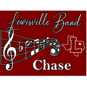 Lewisville High School Band Yard Sign