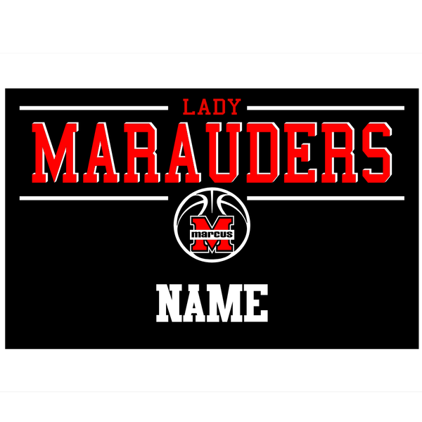 Marcus High School Lady Basketball Yard Sign