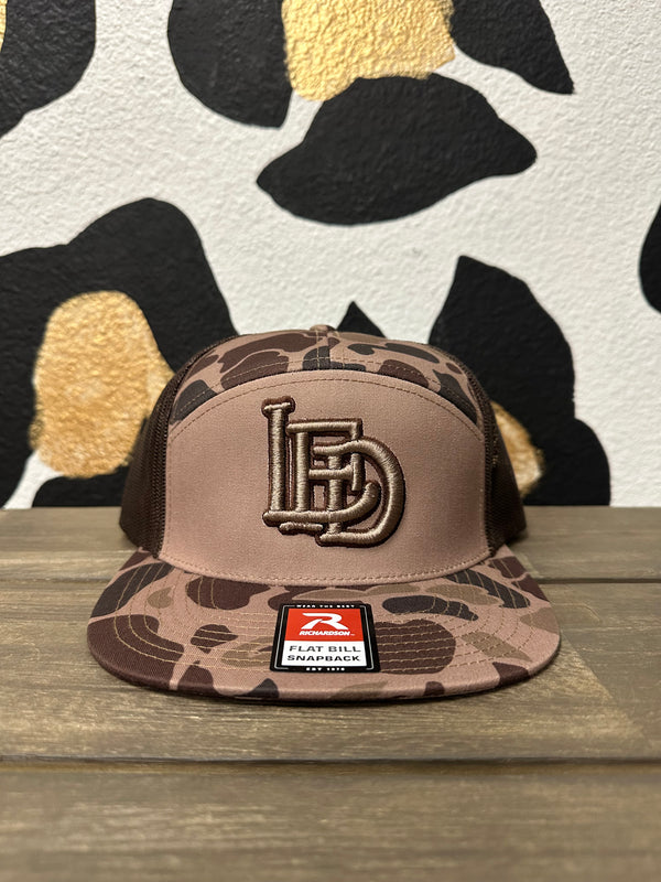 LFD Camo Flat Bill Puff hats