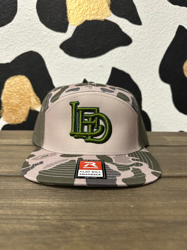 LFD Camo Flat Bill Puff hats