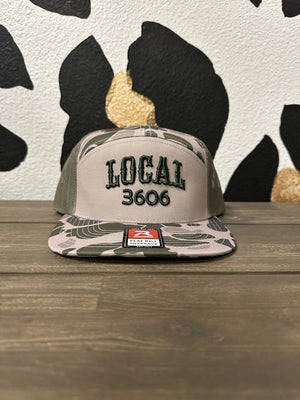 Local 3d puff Camo Flat Bill