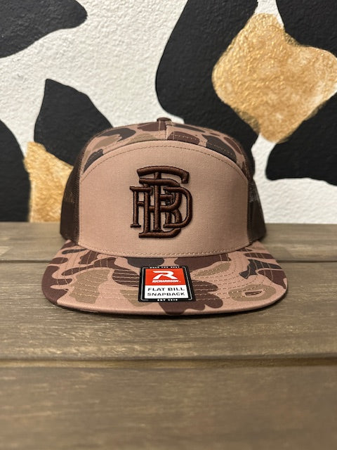 Farmers Branch Fire Camo 3d puff hat