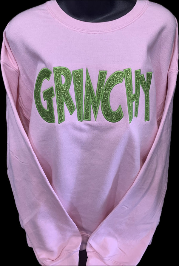 Glitter Applique Grinchy