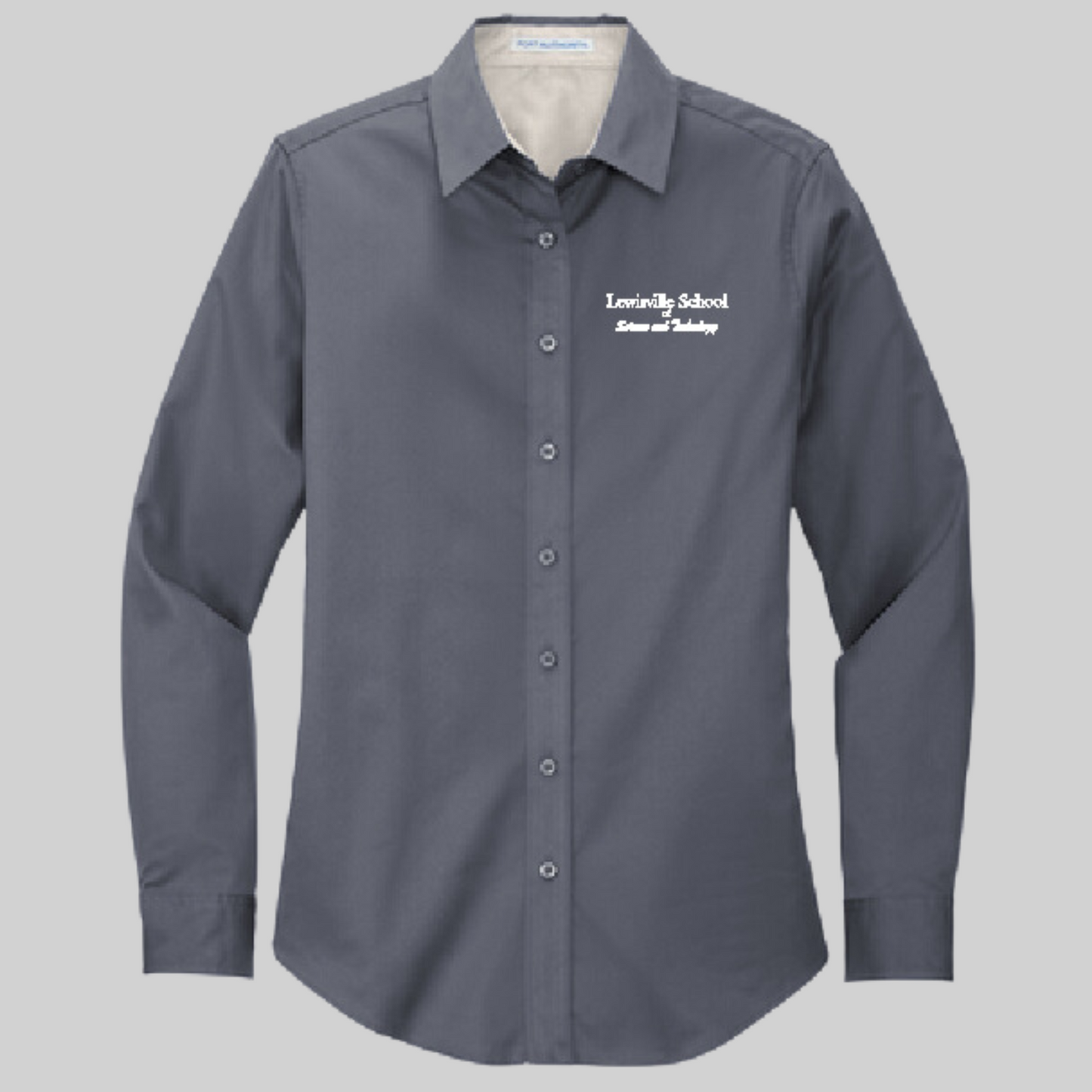 iSchool (Lewisville School of Science and Technology) Long Sleeve Business Shirt
