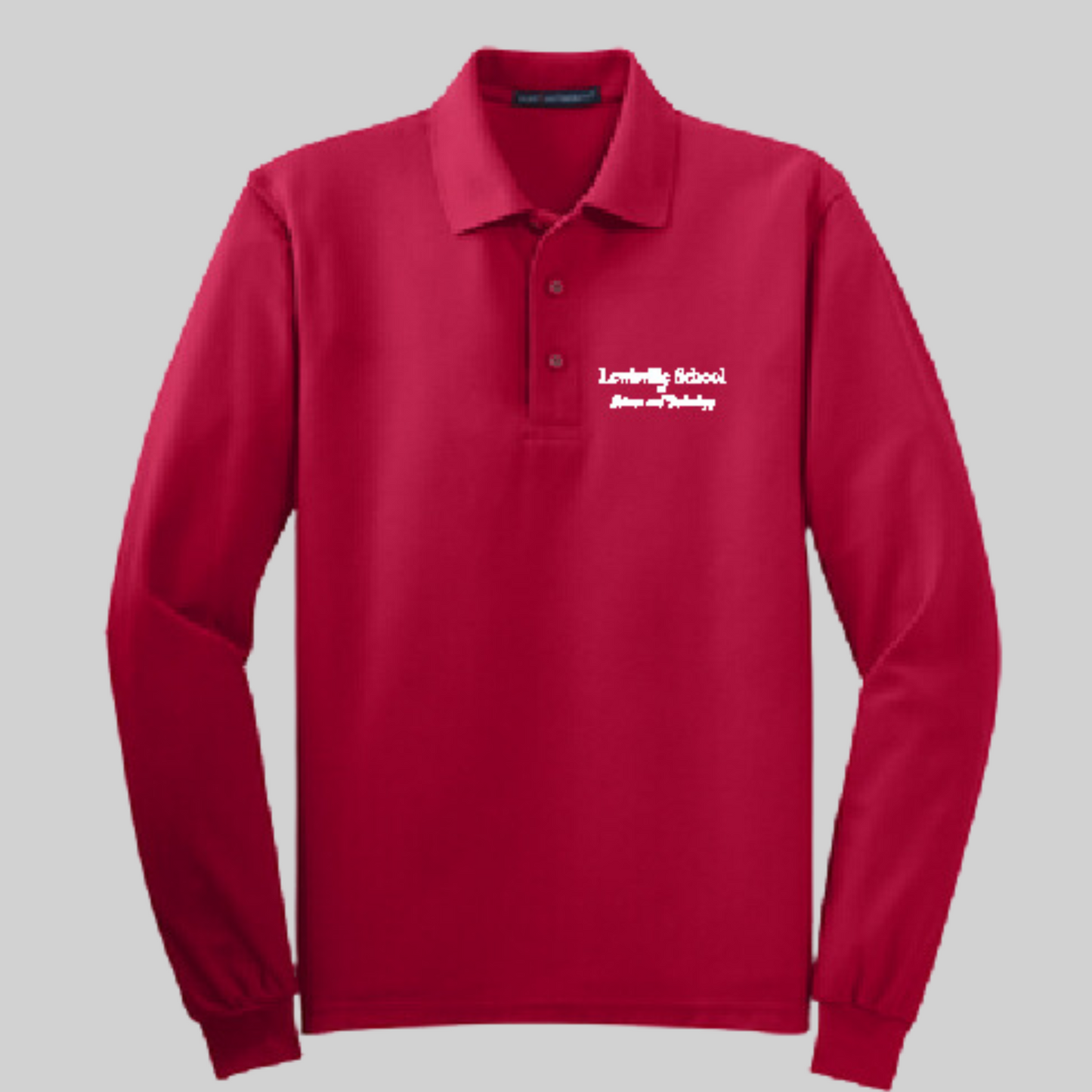 iSchool (Lewisville School of Science and Technology) Long Sleeve Cotton Polo