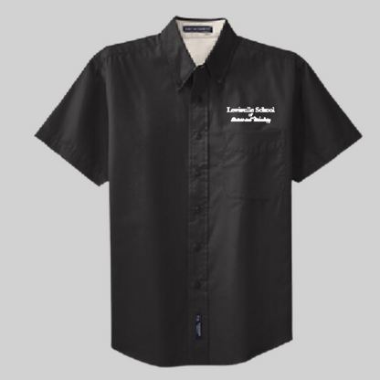 iSchool (Lewisville School of Science and Technology) Short Sleeve Business Shirt