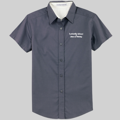 iSchool (Lewisville School of Science and Technology) Short Sleeve Business Shirt