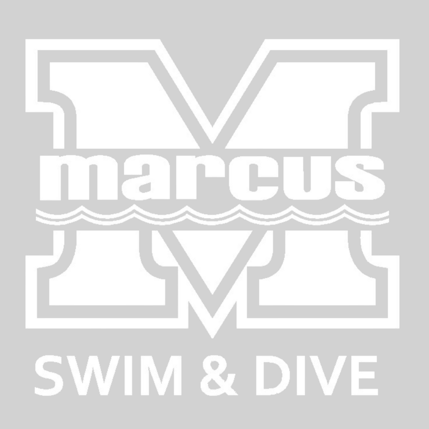 Marcus High School Aquatics Car Decal