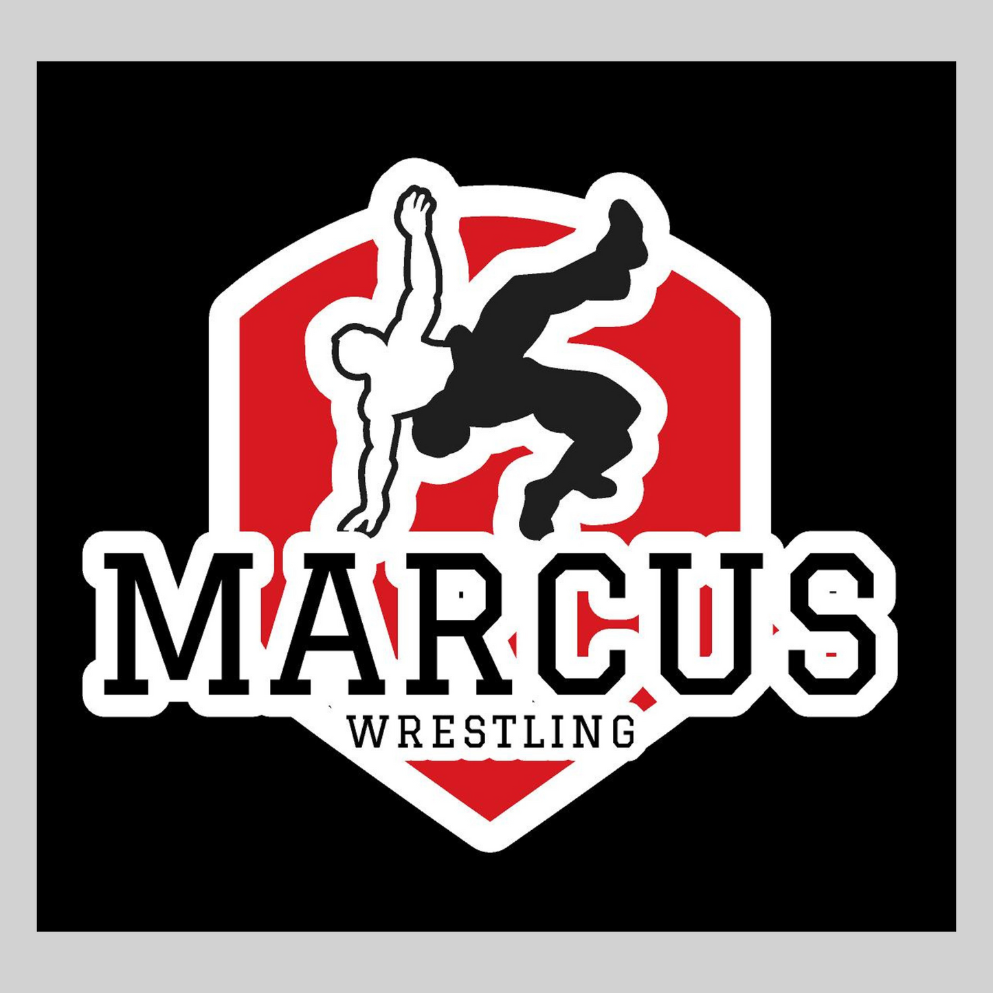 Marcus High School Boys Wrestling Decal
