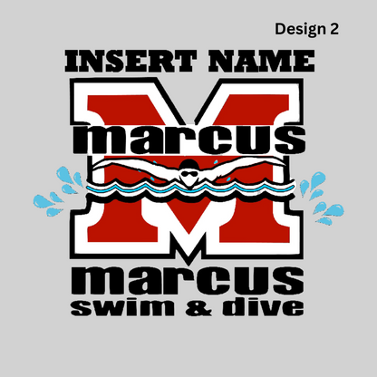 Marcus High School Aquatics Yard Sign