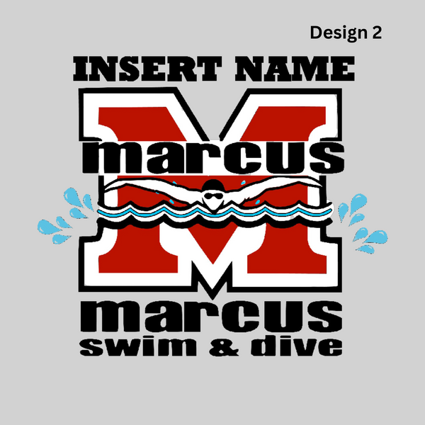 Marcus High School Aquatics Yard Sign