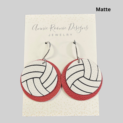 Marcus High School Volleyball Earrings