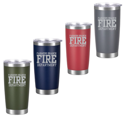 Farmers Branch Fire Powder Coated Tumbler