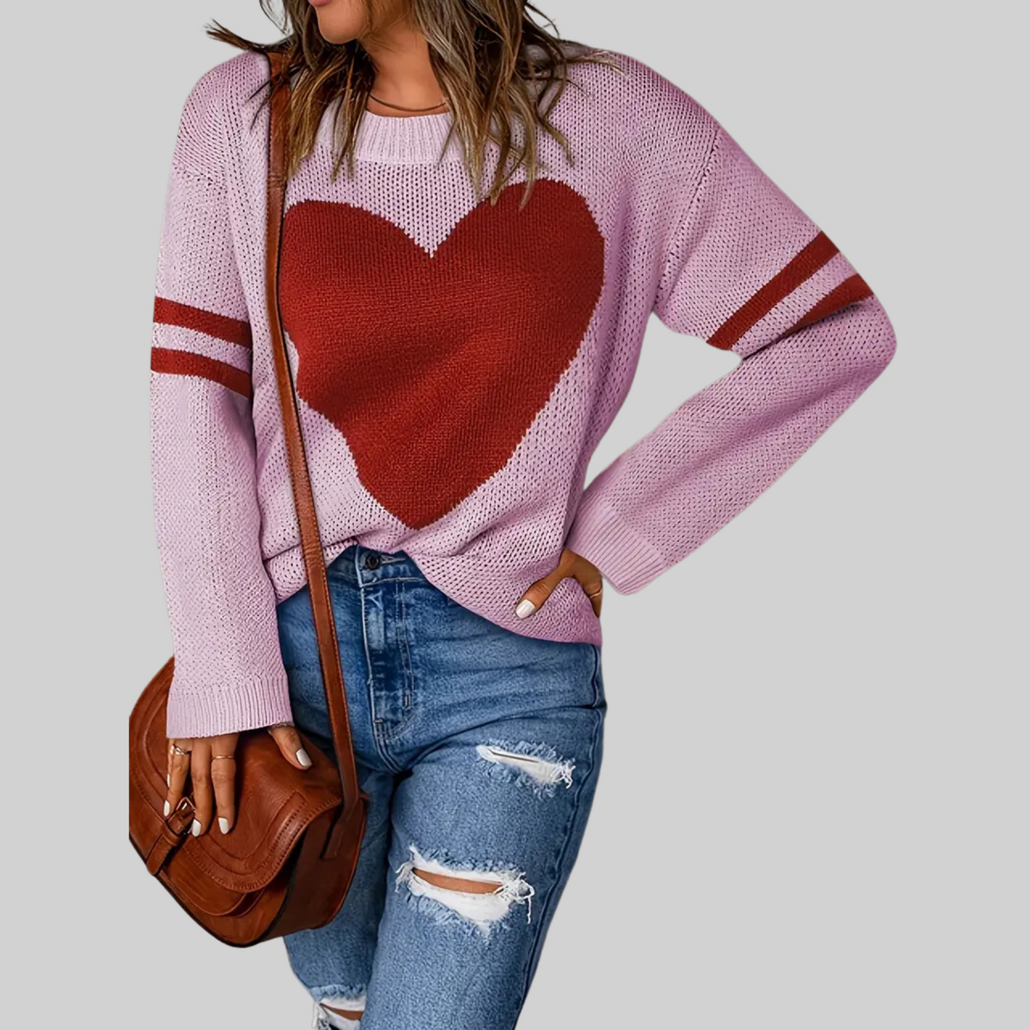 Heart Pattern Sweater