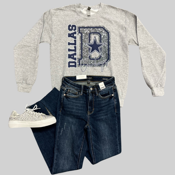 Cowboys Glitter Sweatshirt