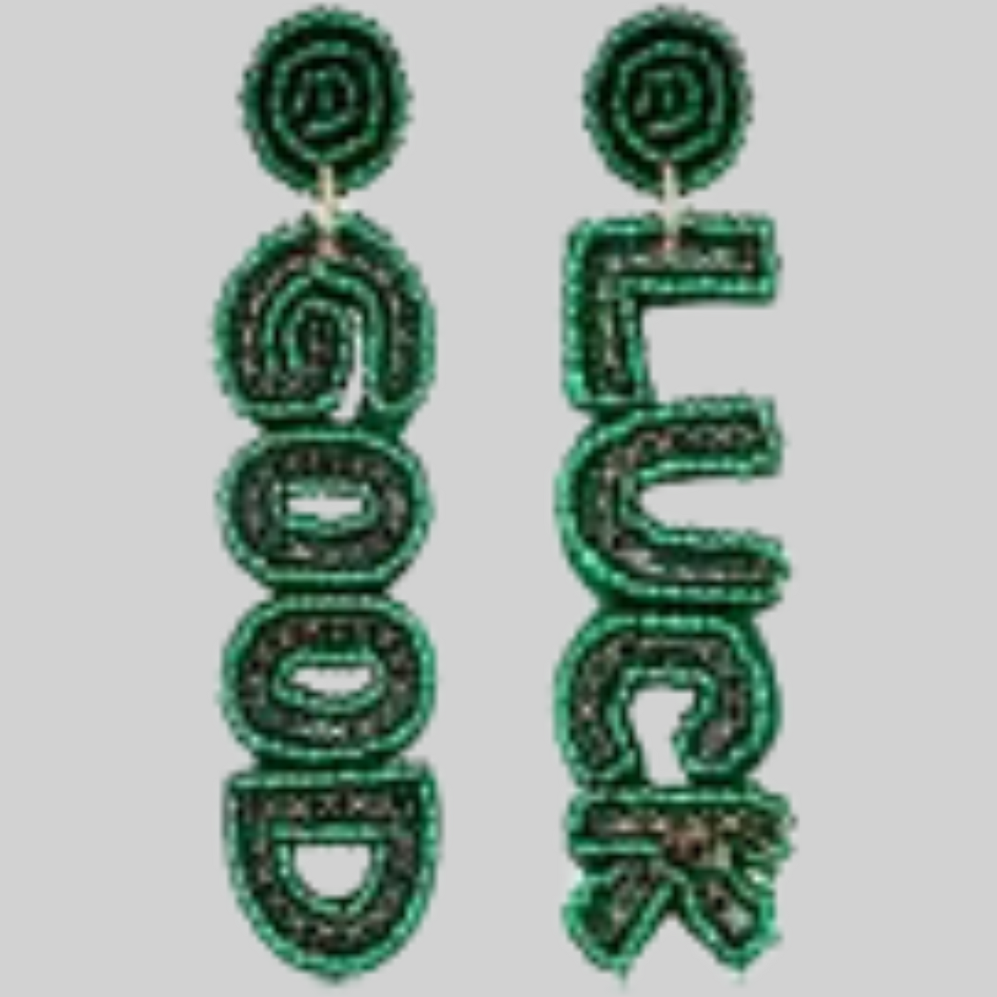 Saint Patrick's Day Good Luck Beaded Earrings