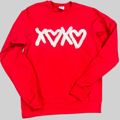 Valentine's Day XOXO Yarn Sweatshirt