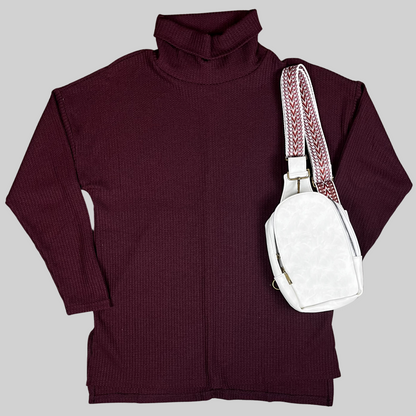 Plum Turtle Neck Sweater