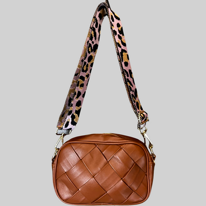 Lattice Purse with Cheetah Strap